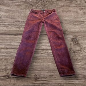 Paige Women’s Corduroy Hoxton Ankle Pants Size 28